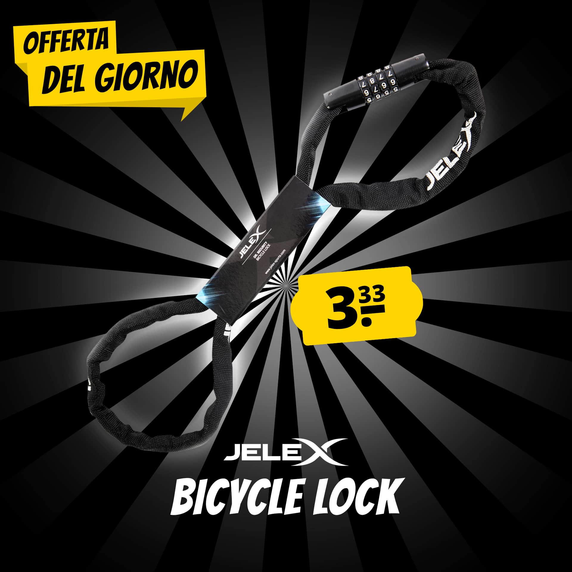 Jelex dr.security catena per biciclette