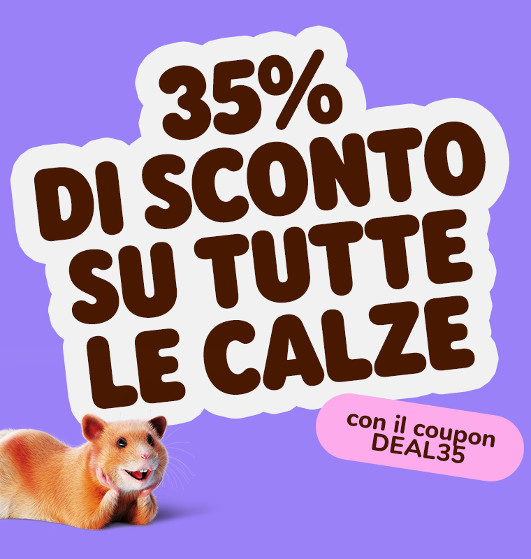  35 % di sconto su tutti i calzini