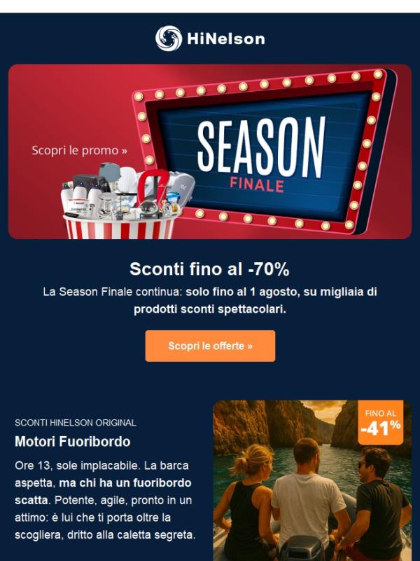 🔥 Season Finale: sconti folli fino al 70%