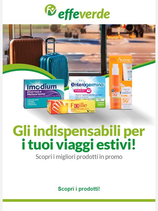 Acquista i prodotti indispensabili per i tuoi viaggi estivi!