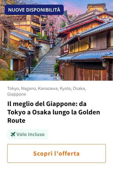 Il meglio del Giappone: da Tokyo a Osaka lungo la Golden Route