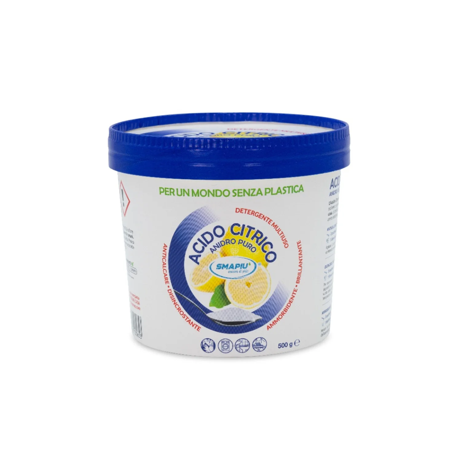 Image of Acido Citrico Anidro Puro 500g per Pulizia Naturale, Lavatrice e Cosmetici DIY