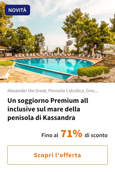 Un soggiorno Premium all inclusive sul mare della penisola di Kassandra