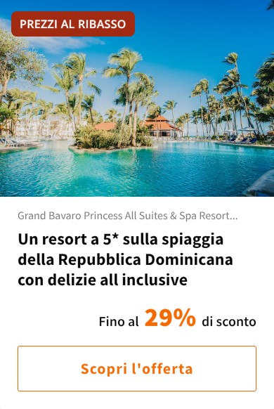 Un resort a 5* sulla spiaggia della Repubblica Dominicana con delizie all inclusive