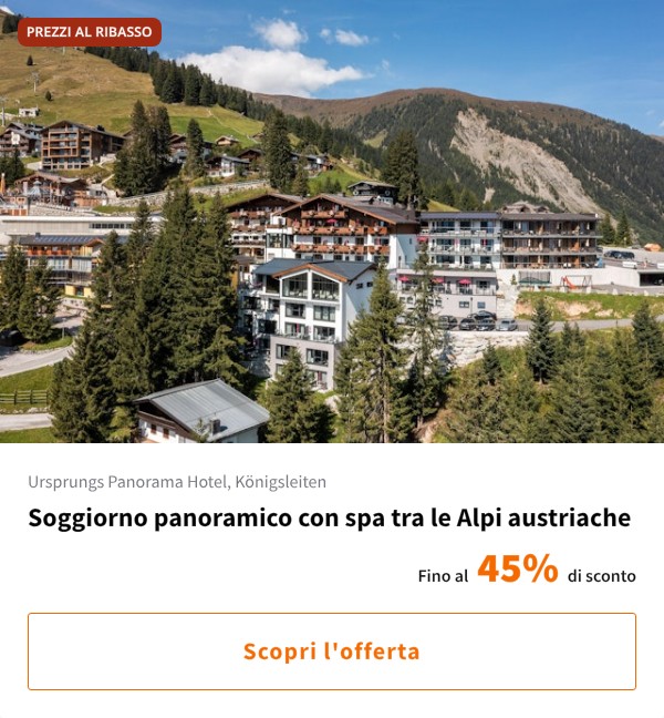 Soggiorno panoramico con spa tra le Alpi austriache