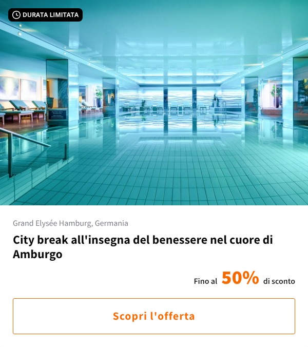 City break all'insegna del benessere nel cuore di Amburgo
