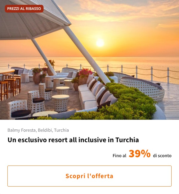 Un esclusivo resort all inclusive in Turchia