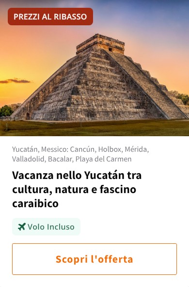 Vacanza nello Yucatán tra cultura, natura e fascino caraibico