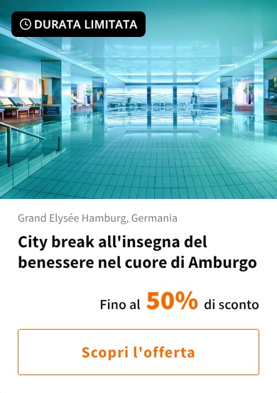 City break all&#x27;insegna del benessere nel cuore di Amburgo