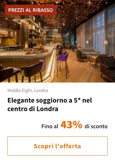 Elegante soggiorno a 5* nel centro di Londra