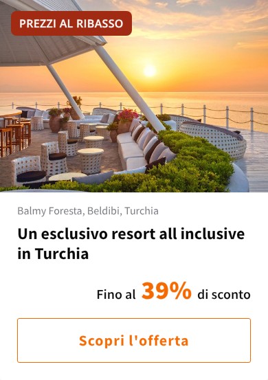 Un esclusivo resort all inclusive in Turchia