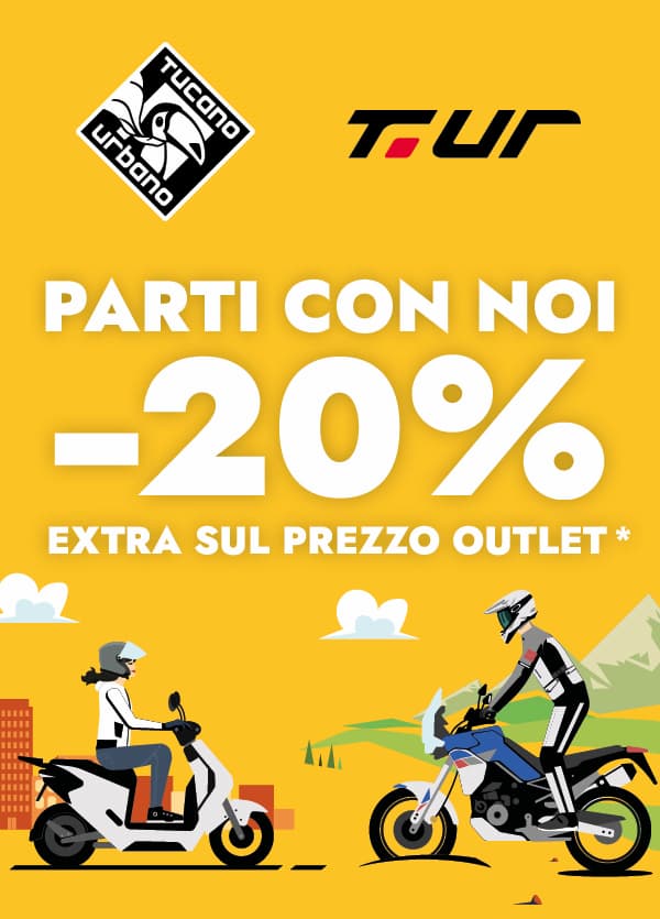 Parti con noi: -20% extra sul prezzo outlet