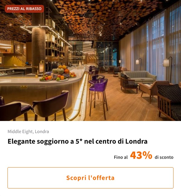 Elegante soggiorno a 5* nel centro di Londra