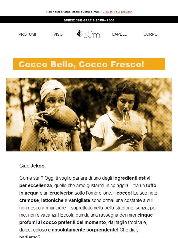 Jekoo, parliamo di profumi al cocco!🥥