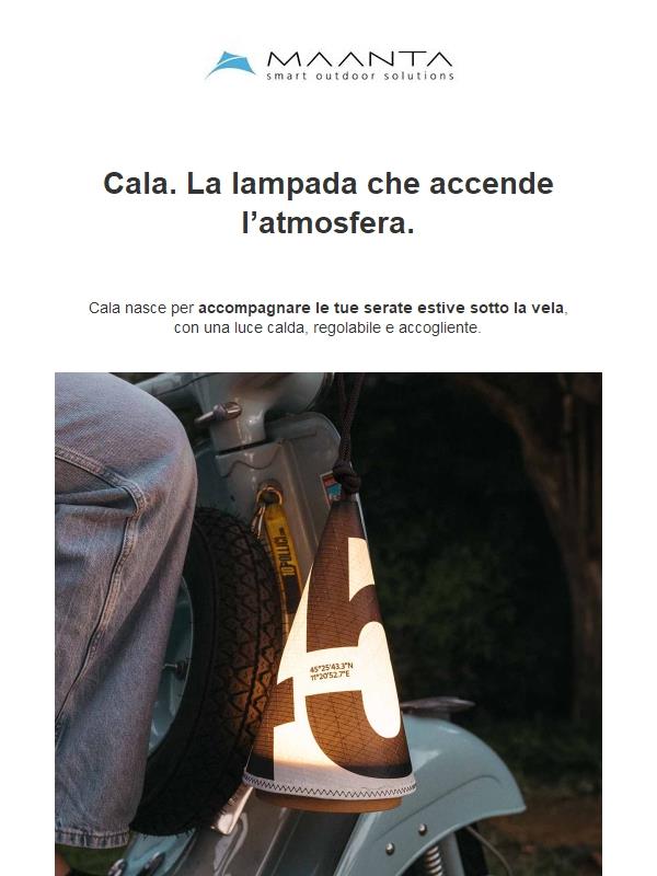 Una luce pensata per le tue serate all’aperto