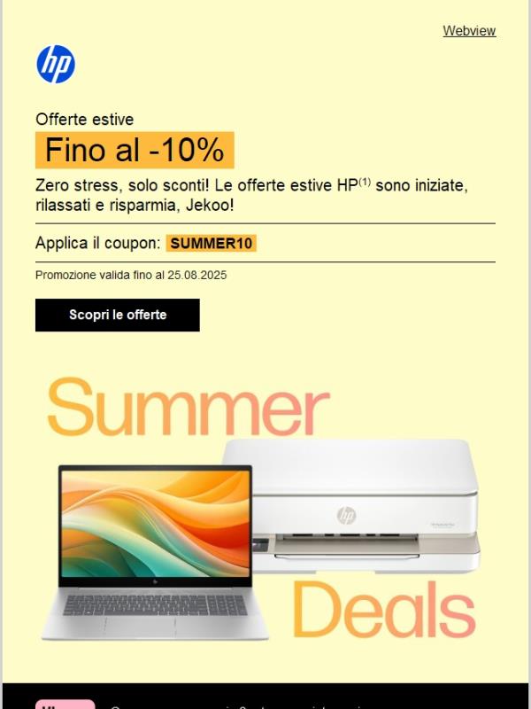 Fai spazio in valigia: HP viaggia con te!