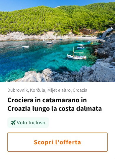 Crociera in catamarano in Croazia lungo la costa dalmata