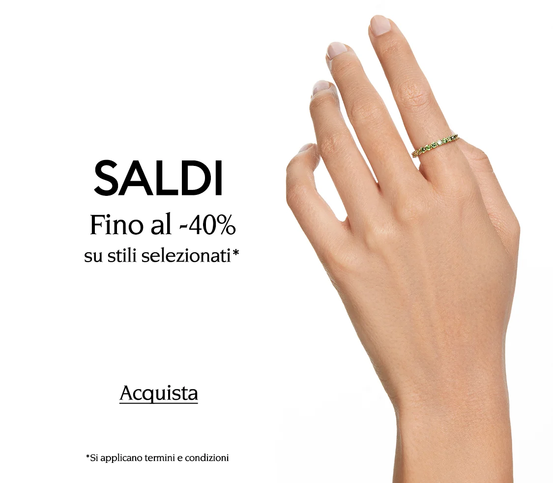 Saldi Swarovski: Scopri i nostri sconti fino al -40% su stili selezionati*