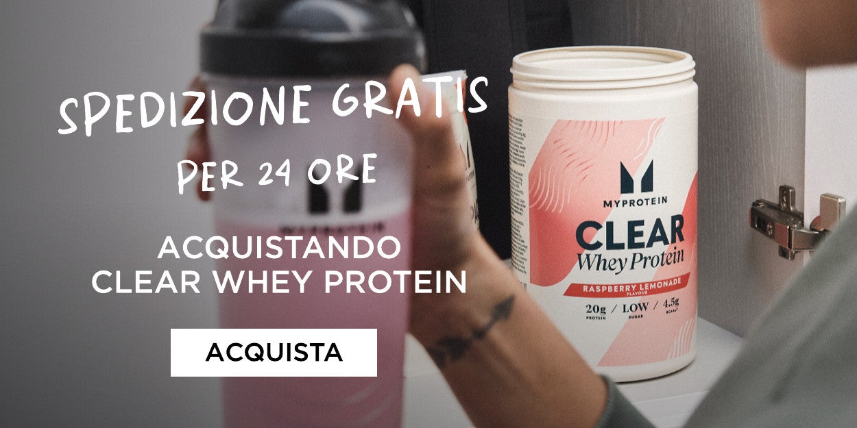 spedizione gratis con clear whey