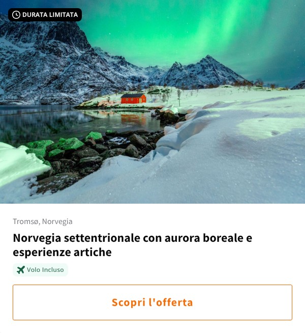 Norvegia settentrionale con aurora boreale e esperienze artiche