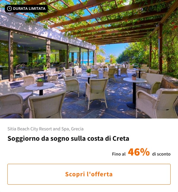 Soggiorno da sogno sulla costa di Creta