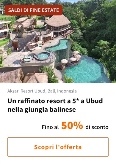 Un raffinato resort a 5* a Ubud nella giungla balinese