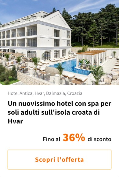 Un nuovissimo hotel con spa per soli adulti sull&#x27;isola croata di Hvar