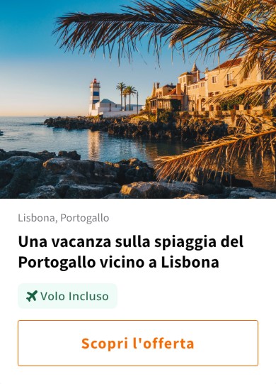 Una vacanza sulla spiaggia del Portogallo vicino a Lisbona