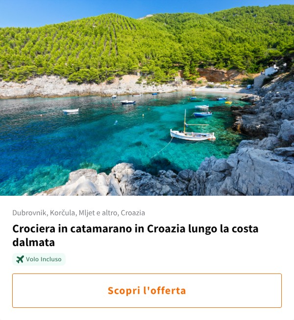 Crociera in catamarano in Croazia lungo la costa dalmata