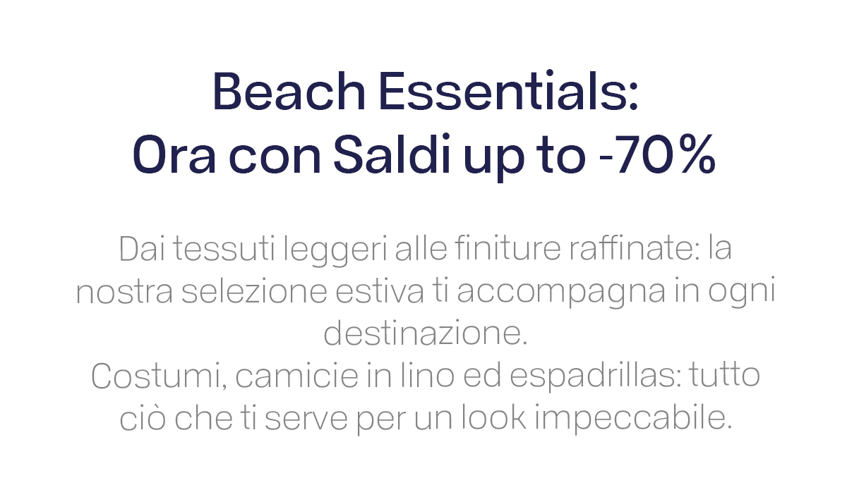 L'estate richiede leggerezza