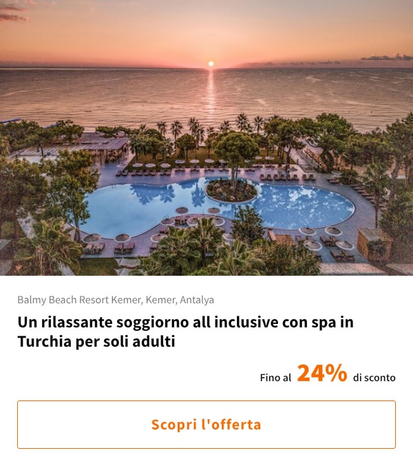 Un rilassante soggiorno all inclusive con spa in Turchia per soli adulti
