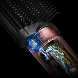 Lo styler asciugacapelli Dyson Airwrap Co-anda2x riconosce un chip RFID in un accessorio.