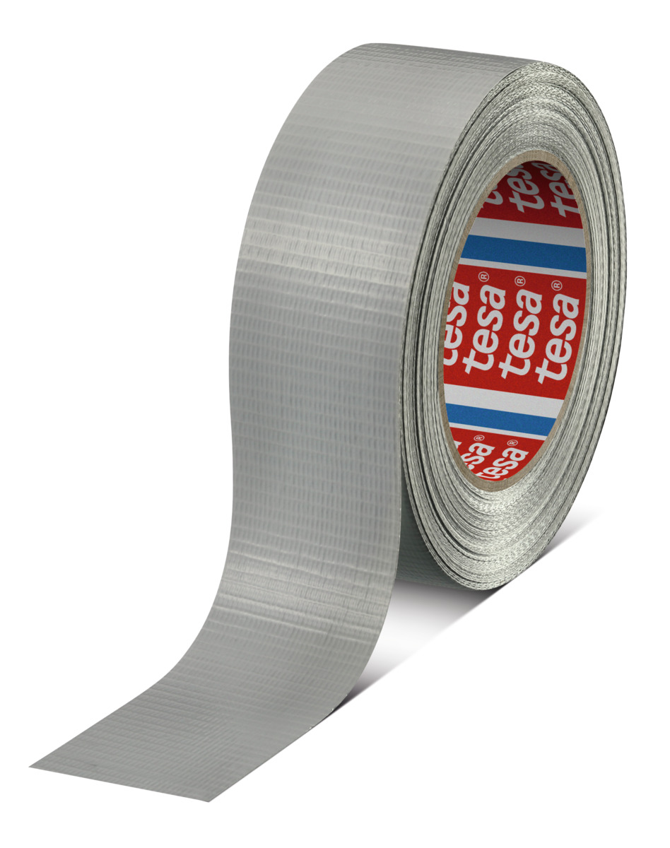 TESA - Nastro adesivo rinforzato, argento, larghezza x lunghezza (mmxm): 48X50 mmxm
