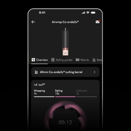 La sequenza i.d. curl visualizzata sull’app MyDyson.