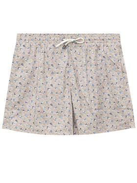 Costume Boxer con Stampa Vele Canali