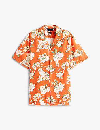 Camicia regular fit leggera a fiori