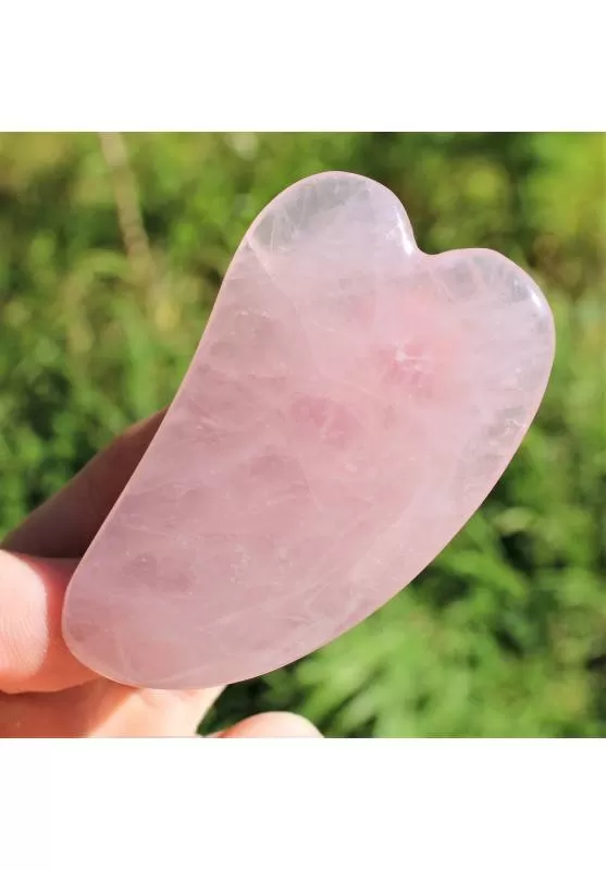 Image of Gua Sha di Quarzo Rosa