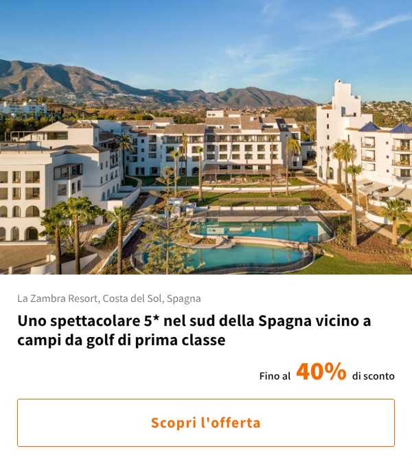 Uno spettacolare 5* nel sud della Spagna vicino a campi da golf di prima classe