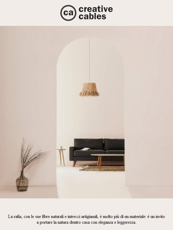 Rafia: texture tropicale e luce accogliente