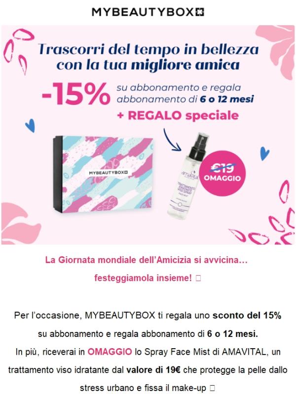 Sconto, regalo e momenti di bellezza da condividere! 🎁👭