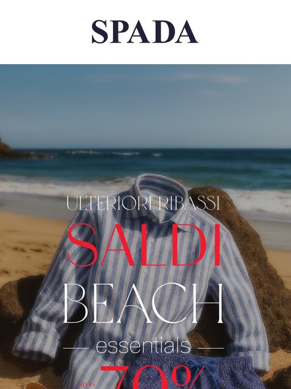 Tutto per il tuo look da spiaggia. Ulteriori Ribassi up to -70%