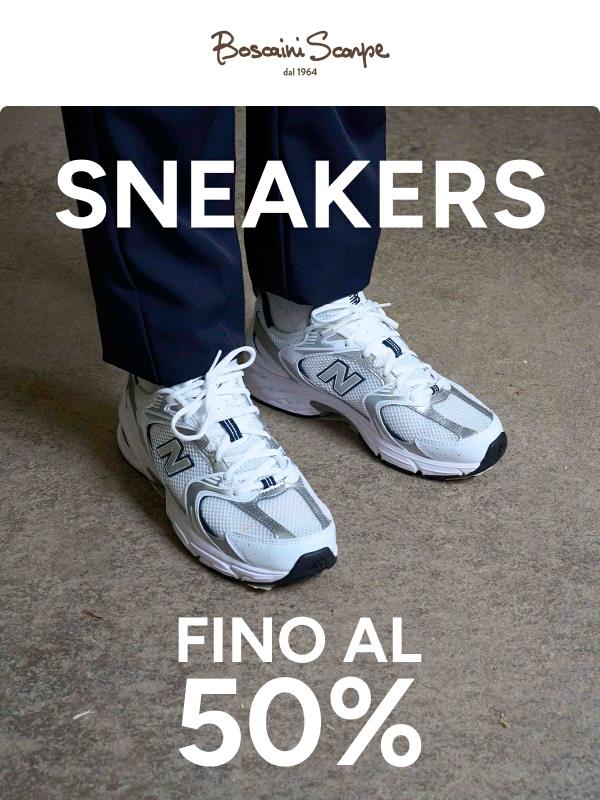 Le sneakers del momento, a un prezzo unico.