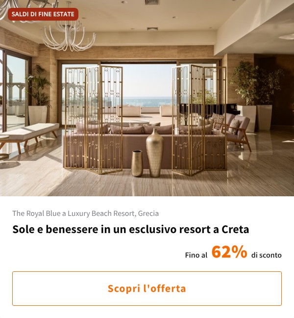 Sole e benessere in un esclusivo resort a Creta
