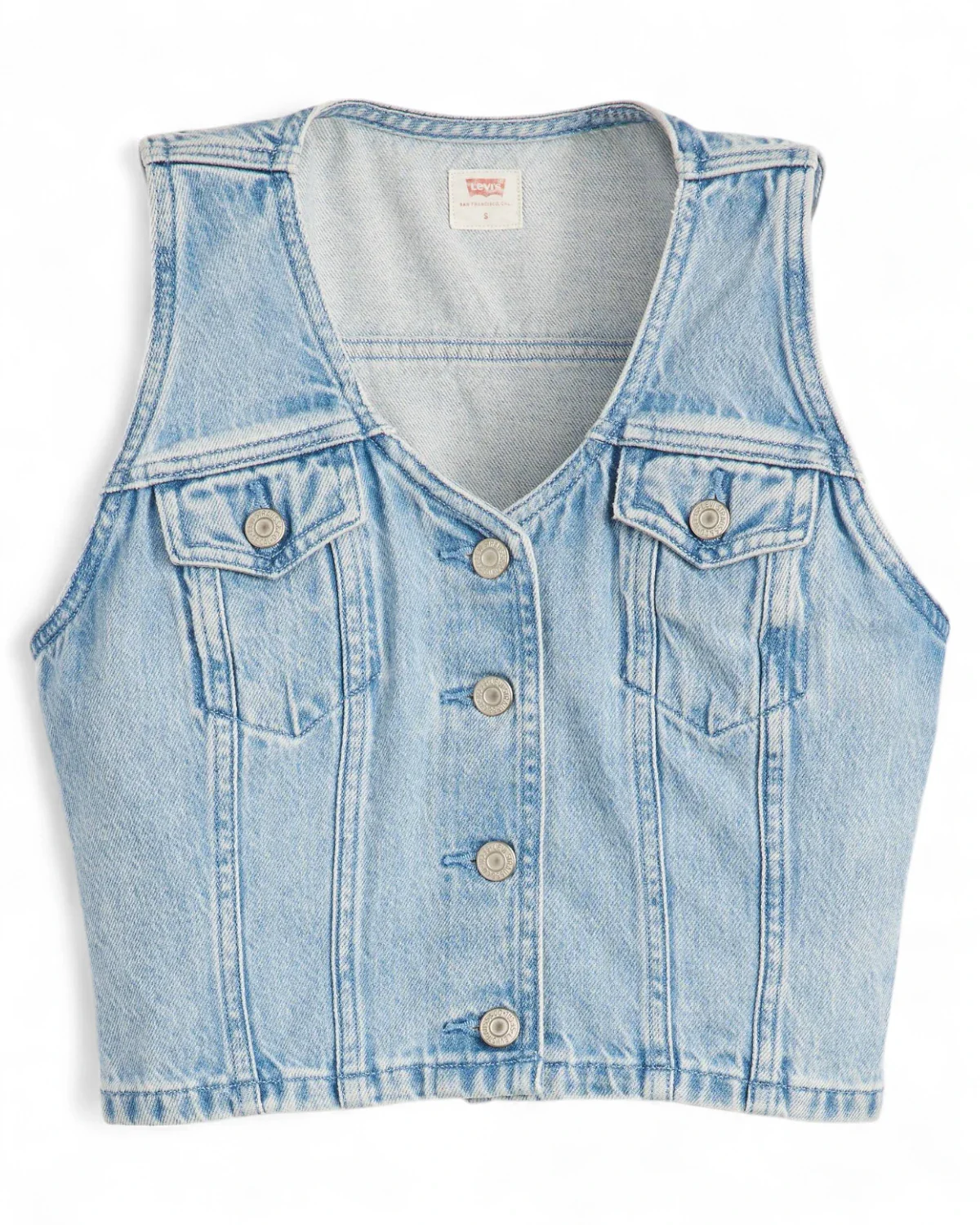 Image of Corsetto Bella Denim Slim Fit con Scollo a V