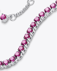 Sparkling Pink Tennis Bracelet