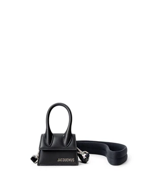 Borsa Mini Le Chiquito in Pelle Nera Jacquemus