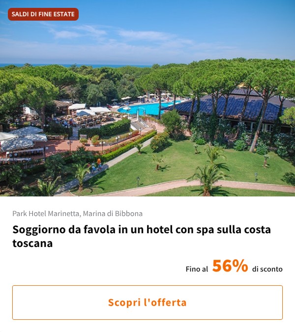 Soggiorno da favola in un hotel con spa sulla costa toscana