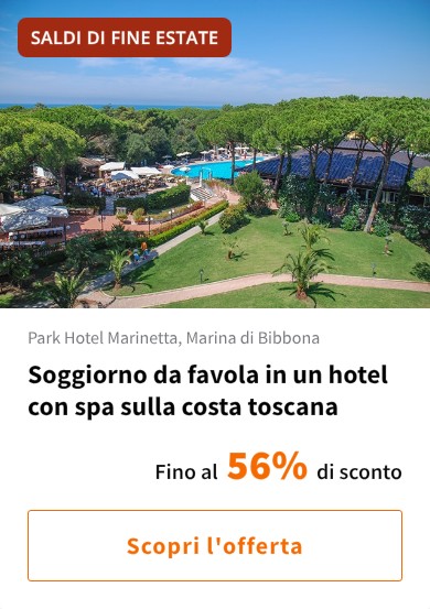 Soggiorno da favola in un hotel con spa sulla costa toscana