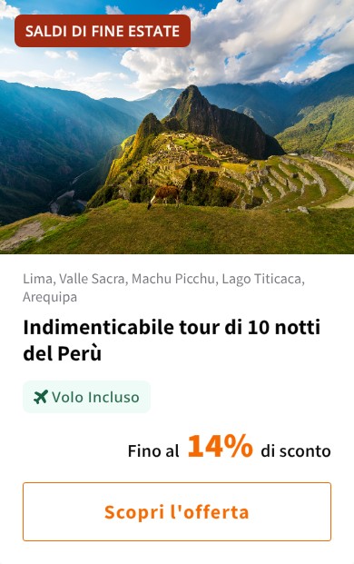 Indimenticabile tour di 10 notti del Perù
