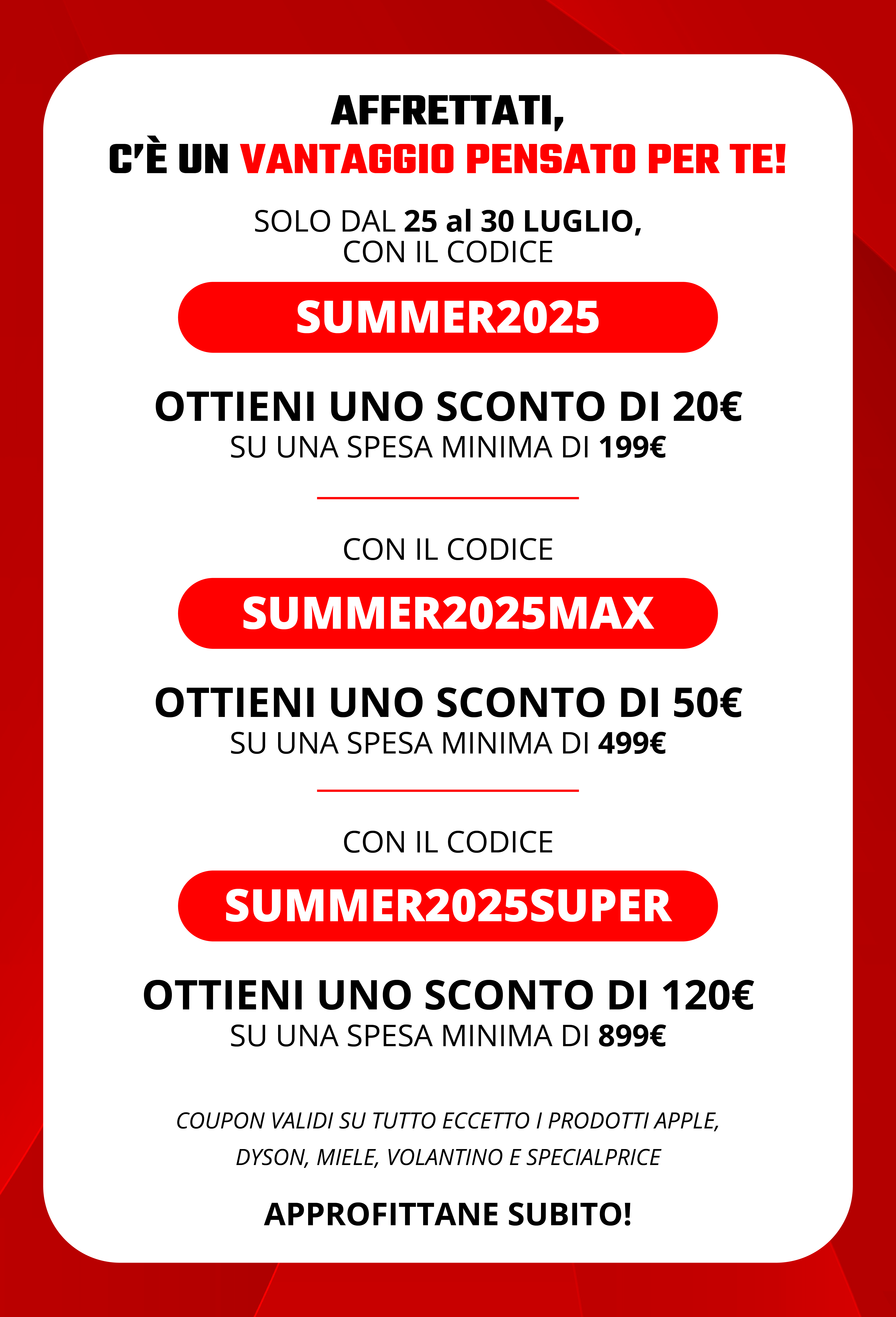 Coupon sconto